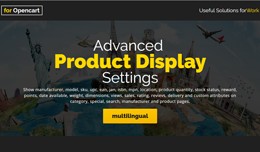 Advanced Product Display Settings