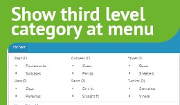 Third Level Category At Menu