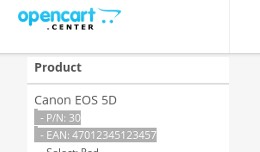 Sales order - Invoice with product numbers