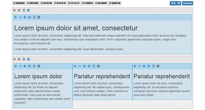 Grid Twig Bootstrap to HTML Content
