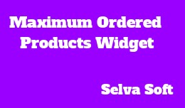 Maximum Ordered Products Widget
