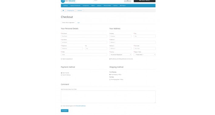Easy Checkout (Simple Checkout)