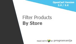 Filter / Search  Products By Store in Admin