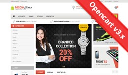 Mega Store Multipurpose Opencart Theme - OPCADD007