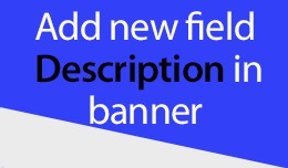 Add in banner new field Description