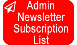Admin Newsletter Subscription List
