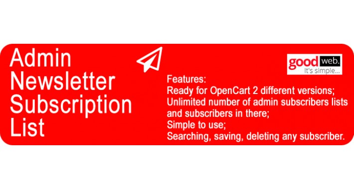 Admin Newsletter Subscription List