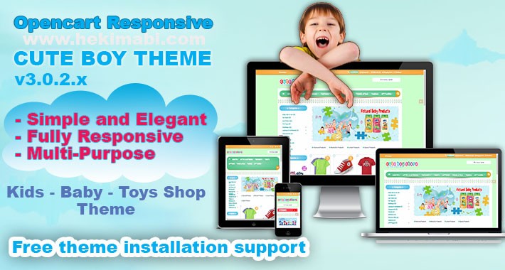 a Cute Boy & Baby Theme