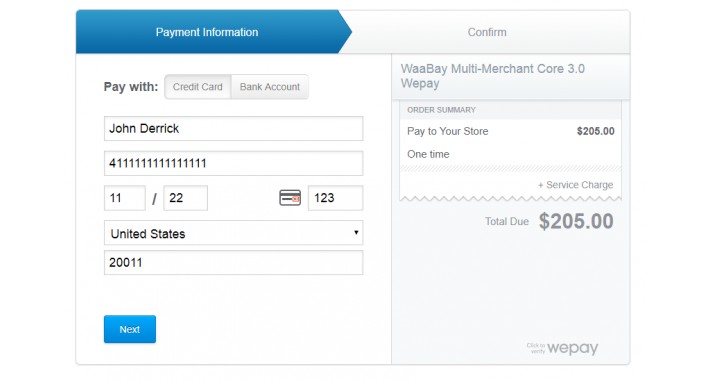 Multi-Merchant/DropShipper Payment WePay 3.0
