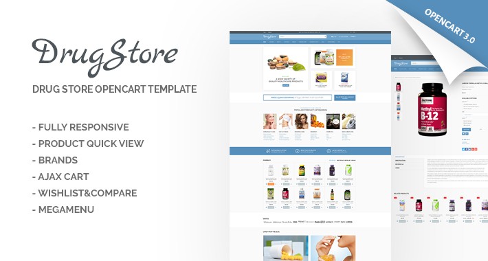DrugStore OpenCart 3.х Theme - 65548