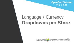 Language And Currency Dropdowns Per Store