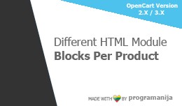 Different HTML Module Block Per Products