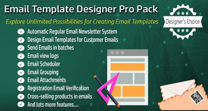 Email Template Designer PRO Pack + Order Status Email