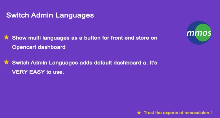 Switch Admin Languages