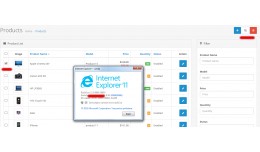 OpenCart v2.3.0.2 fix for Internet Explorer