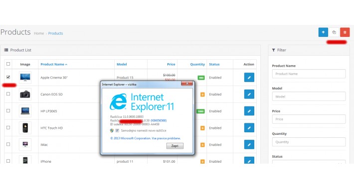 OpenCart v2.3.0.2 fix for Internet Explorer
