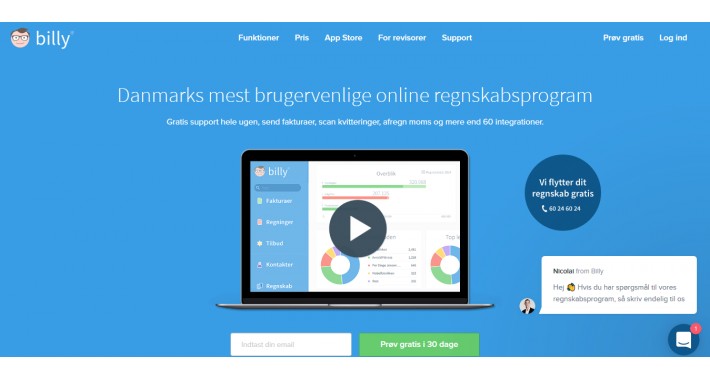 Billy Online Accounting Program