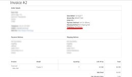 Print phone number on invoice