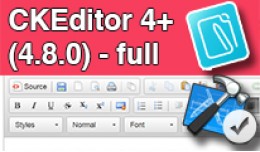 CKEditor 4+ (4.8.0) - full