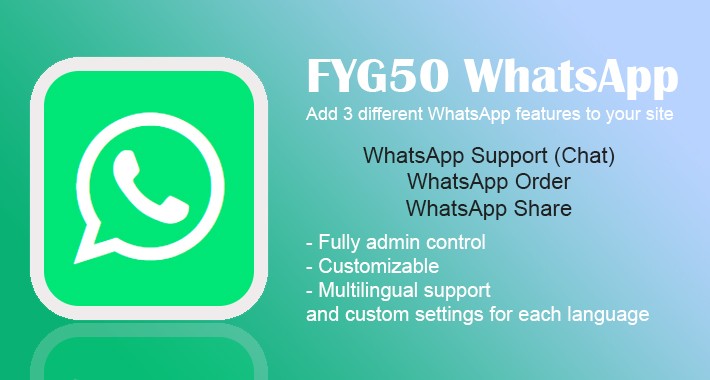 FYG50 WhatsApp Support, Order and Share