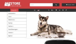 OpenCart 3 Theme Mistral Pets Ruby