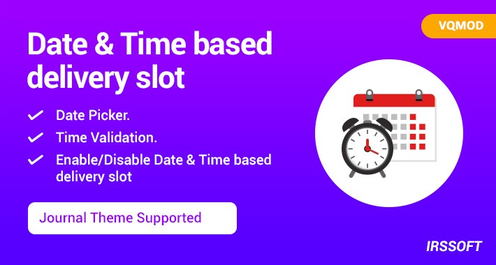 Date & Time Based Delivery Slot(vqmod)