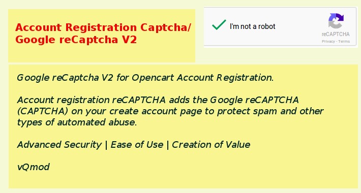 Account Registration Captcha / Google reCaptcha V2