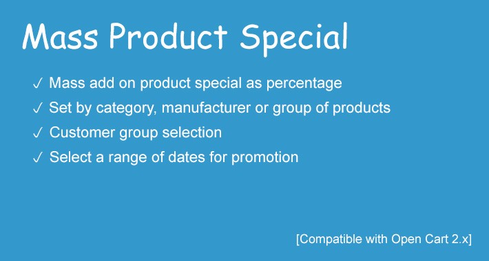 Mass Product Special OC 2.x/3.x