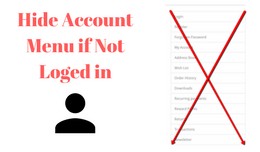 Hide Account Menu if not Logged