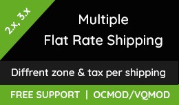 Multiple Flat Rate Shipping