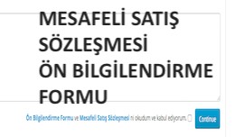 Mesafeli Satış Sözleşmesi & Ön Bilgilen..