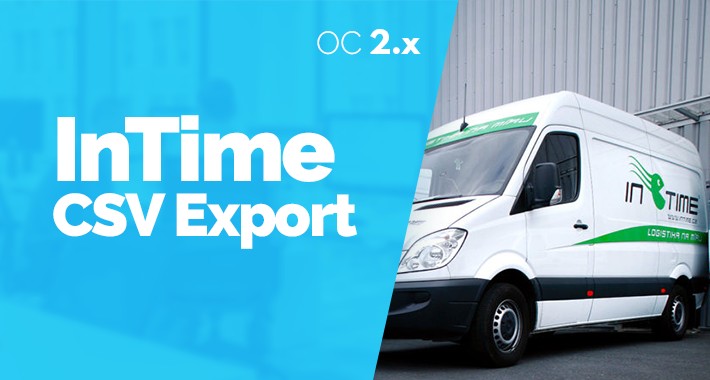 InTime CSV Export - Export objednávok -  OC2.x