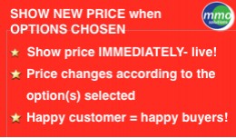 Show new price when OPTIONS chosen!