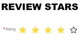 Review stars for rating