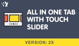 All in one Tabs with Touch Slider