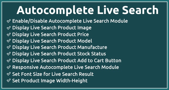 Advanced Autocomplete Live Search