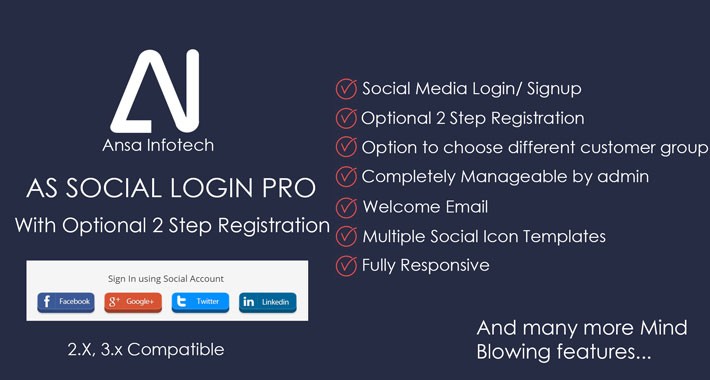AS Social Login Pro (VQMOD)