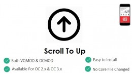 Add A Scroll To Top Button (For OC2.x & OC 3..