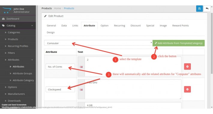 Salsoft Attribute Category