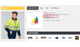 Add Product Location on Product Page