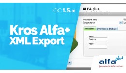 Export do účtovníckeho software Kros Alfa+ 1...