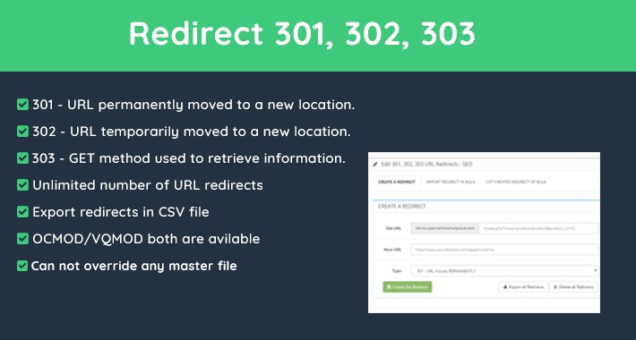 301, 302, 303 Redirects - SEO
