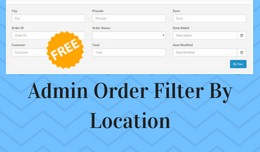Admin Order filter by Location