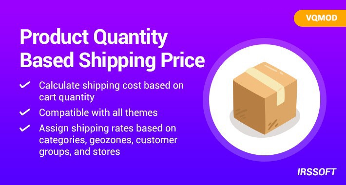 Product Quantity Based Shipping Price (VQMOD)