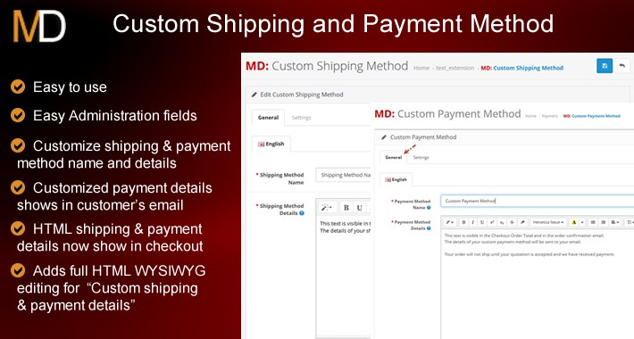 Custom Shipping and Payment Method - Request a Quote