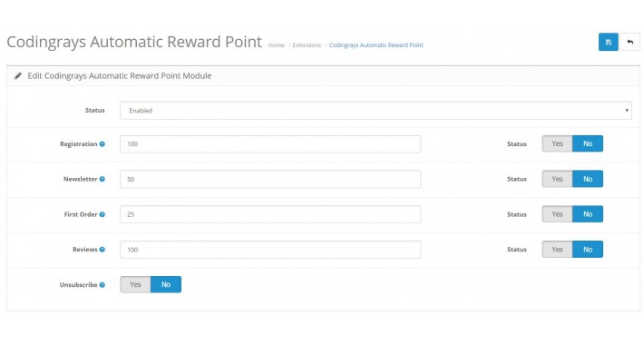 Clickrays Best Automatic Reward Points Module