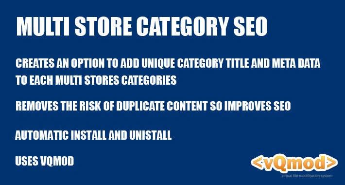 Multi Store Category SEO