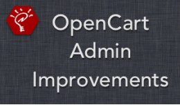 OpenCart Admin Improvements