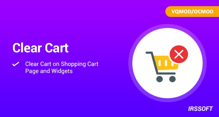 OpenCart - Clear Cart VQMOD / OCMOD