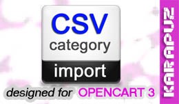 CSV Category Import (for Opencart 3)